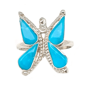 Turquoise Butterfly Ring