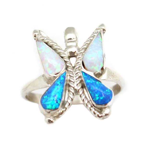 Opal Butterfly Ring