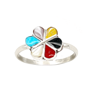 Multi Color Flower Women's Ring