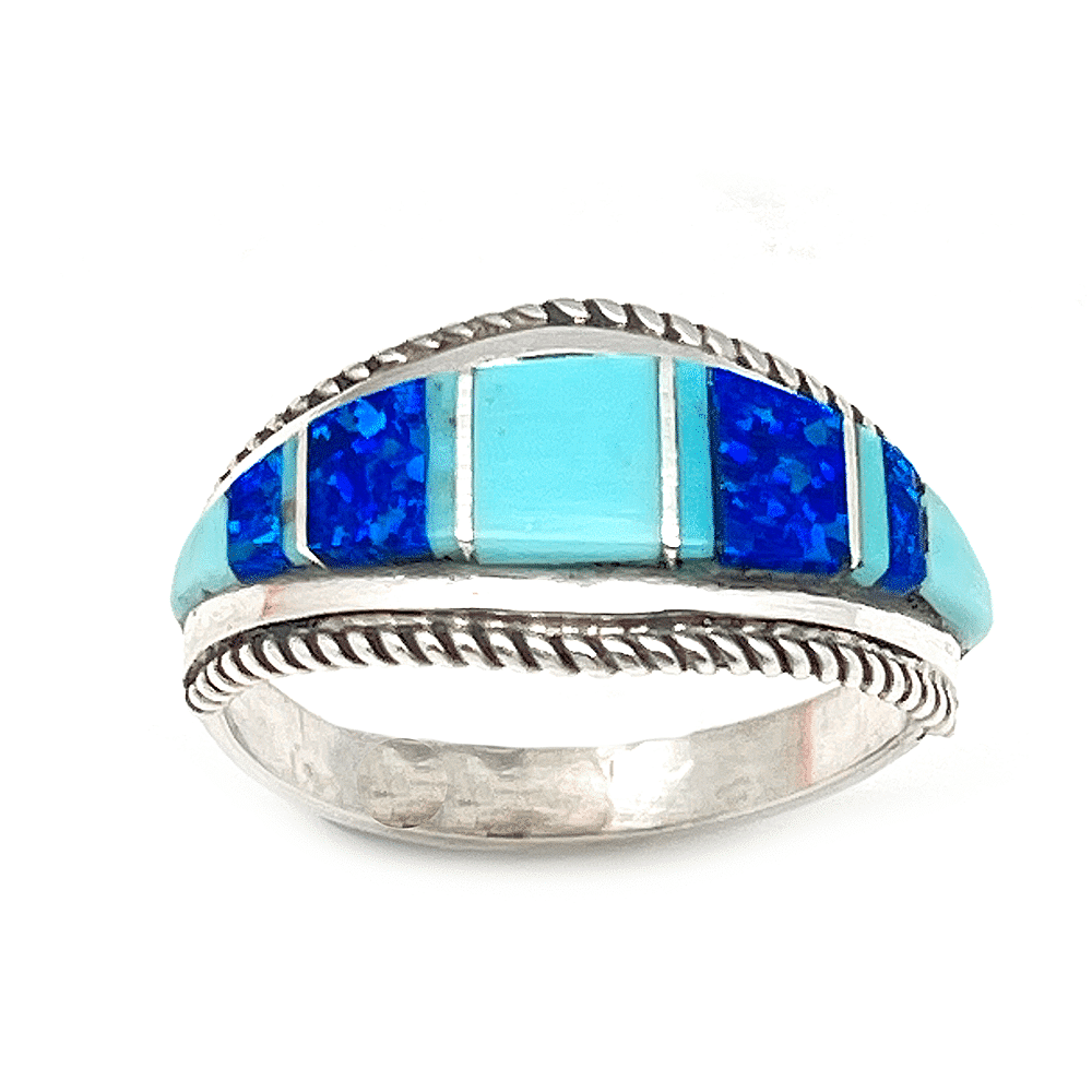 Inlay Multi Color Women's Ring