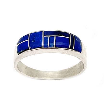 Coral Inlay Men's Ring - Image 4