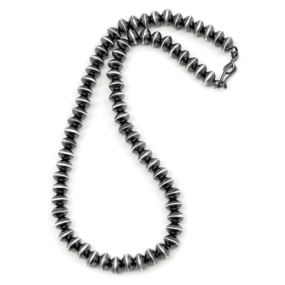 Silver Bead Navajo Pearl Necklace
