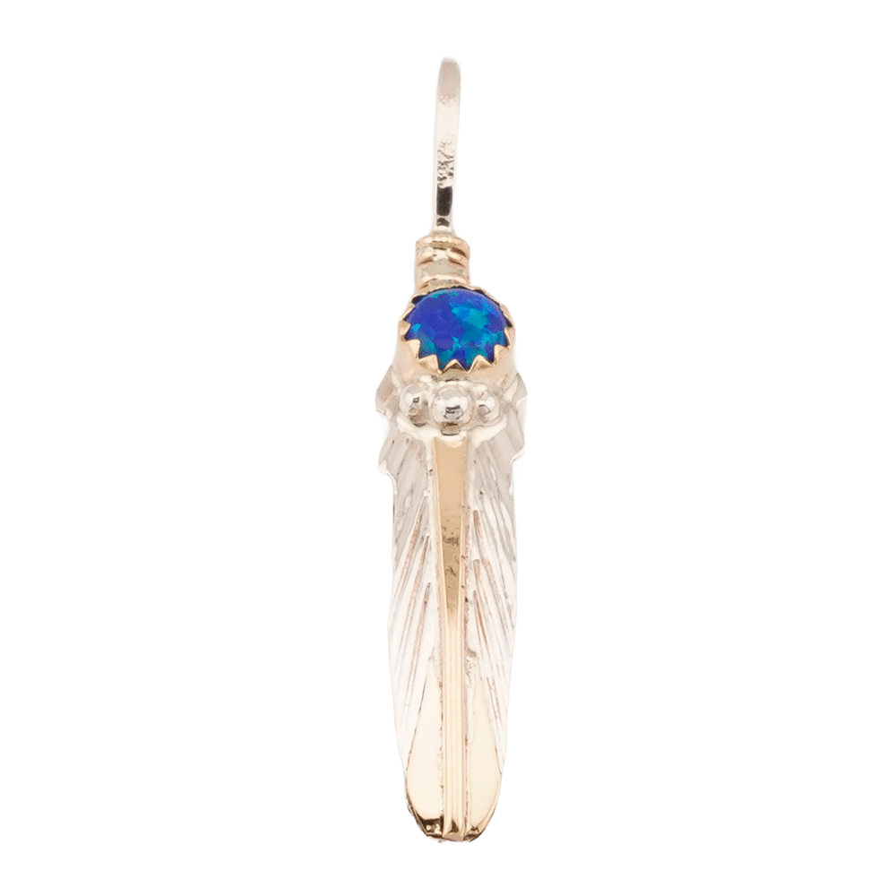 Opal Feather Pendants - Image 3