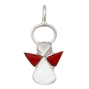 Zuni Inlay Angel Pendant