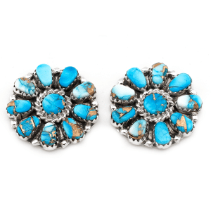 Dyed Compressed Daliah Cluster Earrings