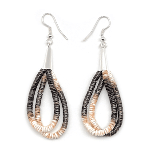 Double Loop Heishi Earrings