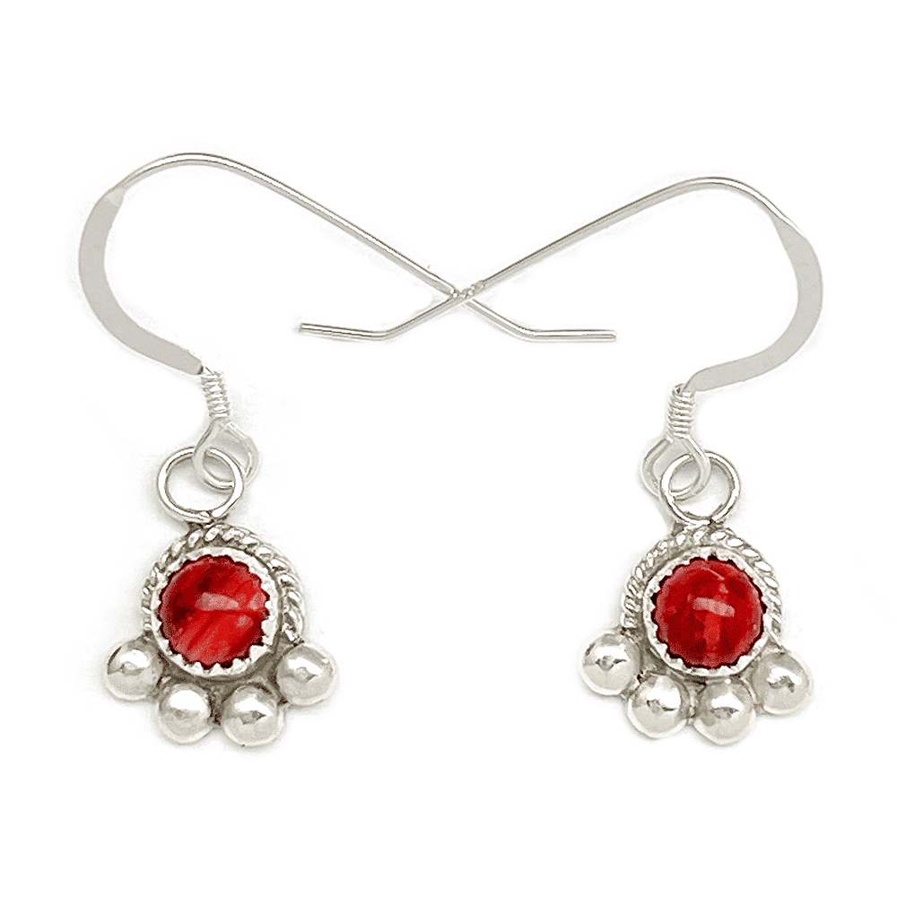 Red Spiny Oyster Earrings