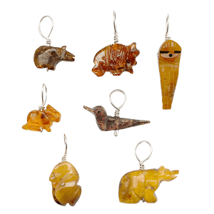 Amber Fetish Pendants
