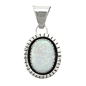 White Opal Pendant