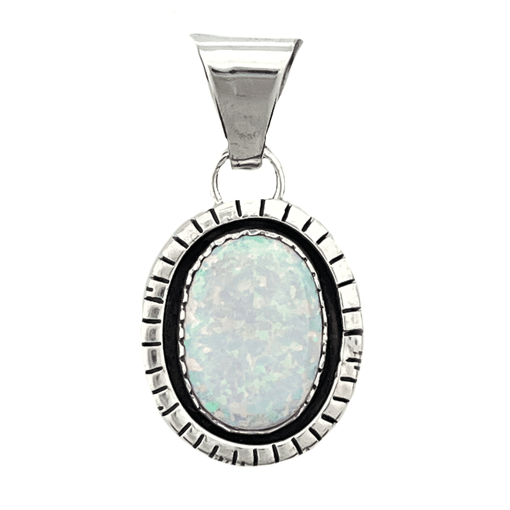 White Opal Pendant