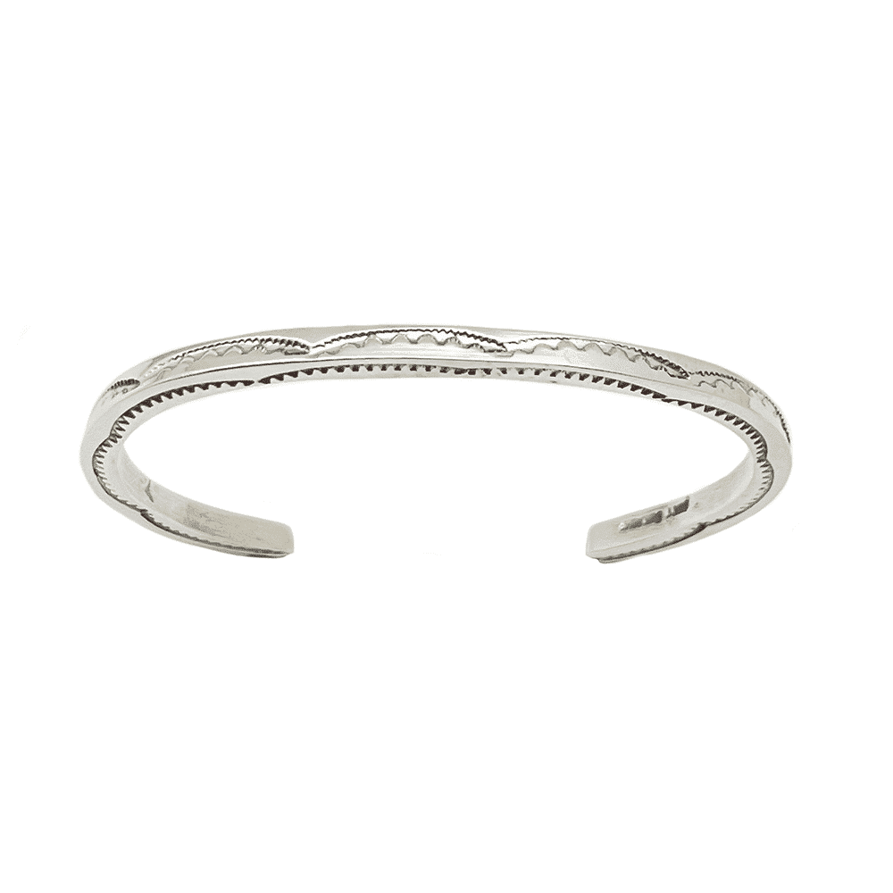 Silver Stamped Bracelet