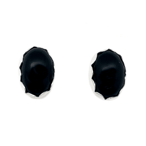 Black Onyx Post Earrings