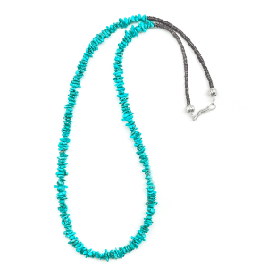 Turquoise Nugget & Heishi Necklace