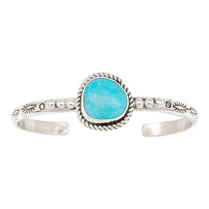 Turquoise Stamped Bracelet