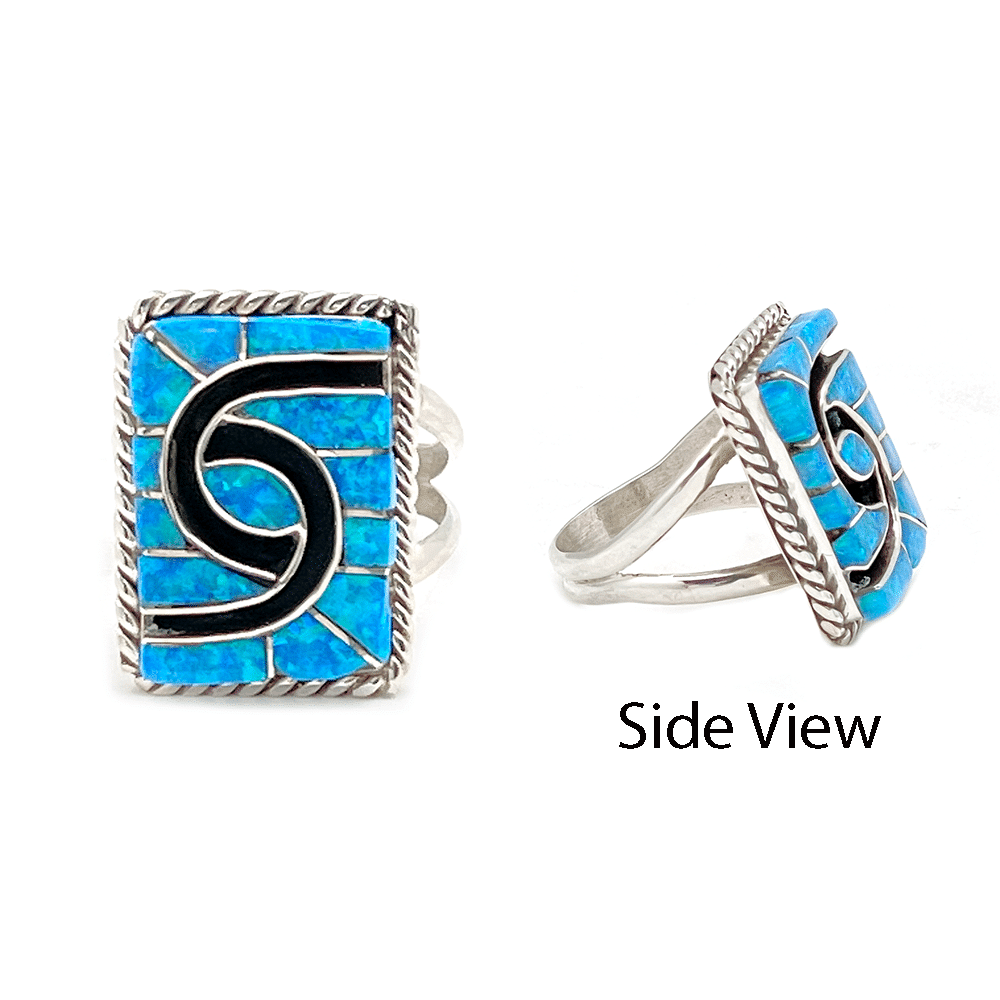 Zuni Inlay Opal Rings