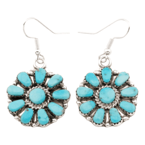 Turquoise Cluster Earrings