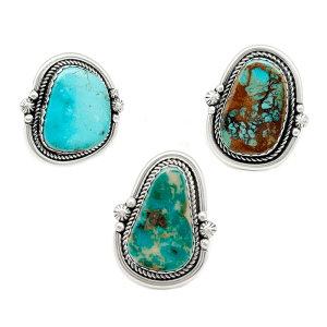 Assorted Kingman Turquoise Women's Rings