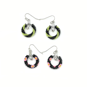 Small Loop Beaded Earrings