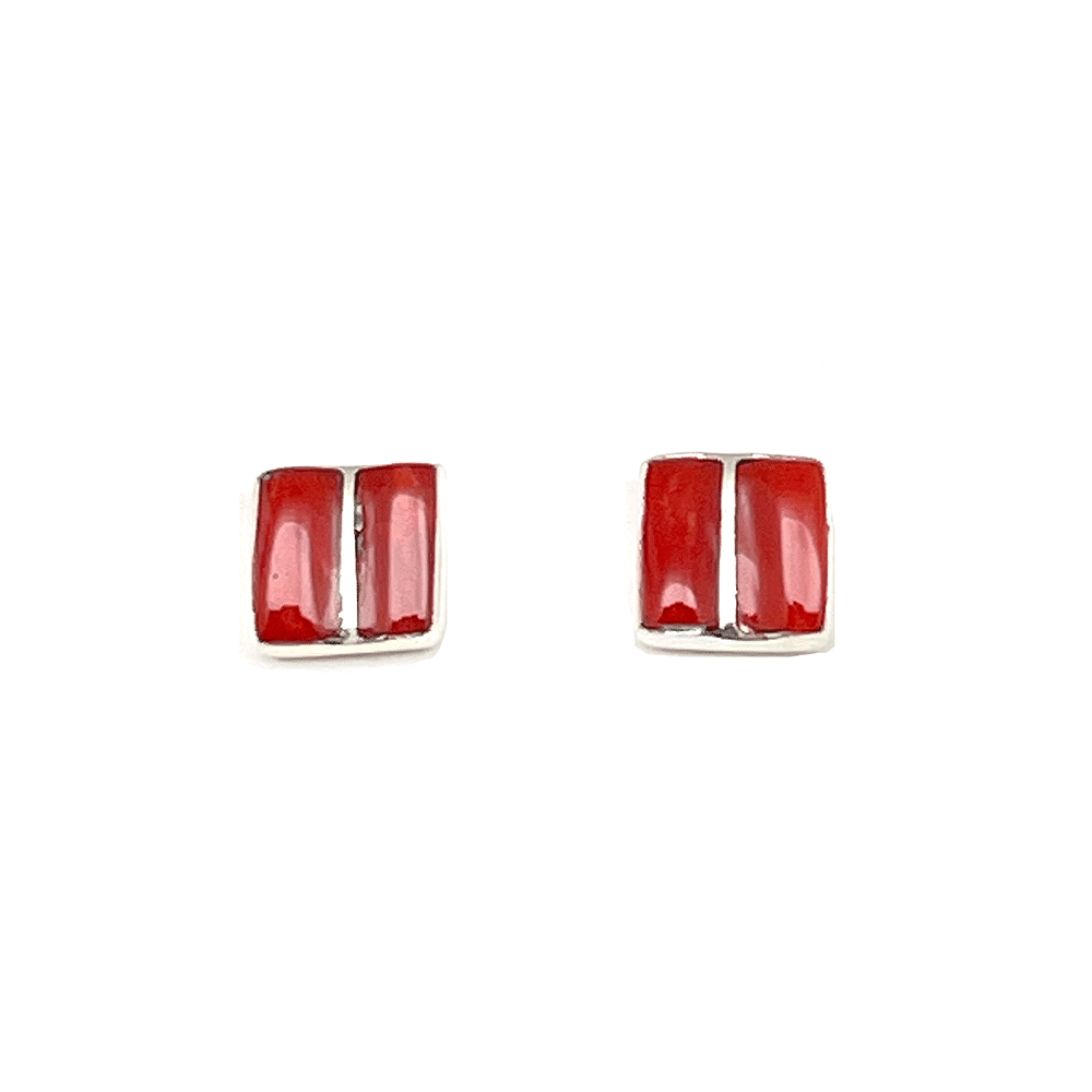 Coral Post Earrings
