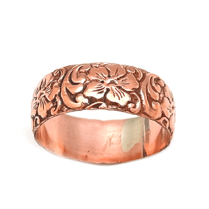Copper Pattern Wire Band Ring