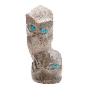 Mama and Baby Owl Carving