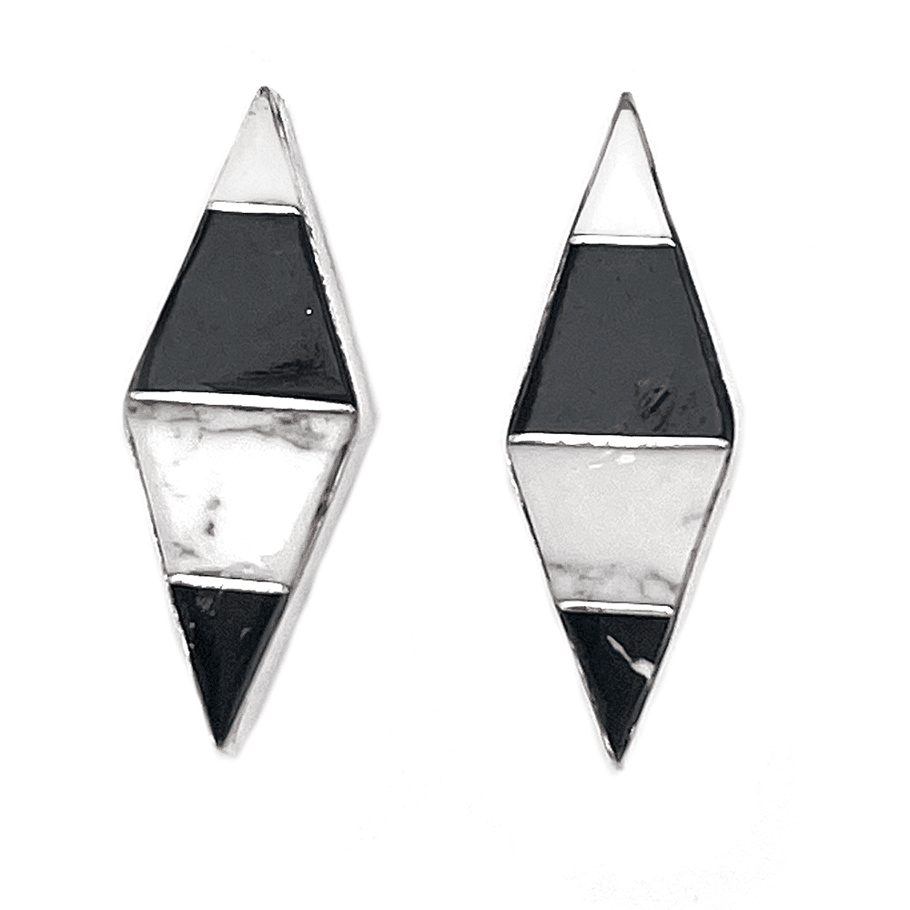 White Buffalo Post Earrings