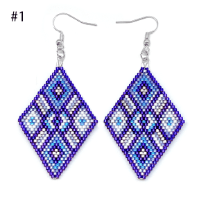 Beaded Diamond Earrings