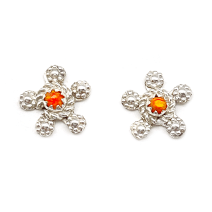 Zuni Opal Dot Post Earrings