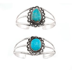 Stamped Turquoise Bracelet