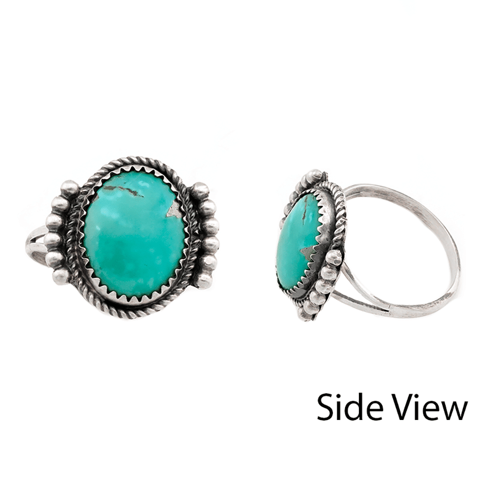 Turquoise Satin Finished Ring