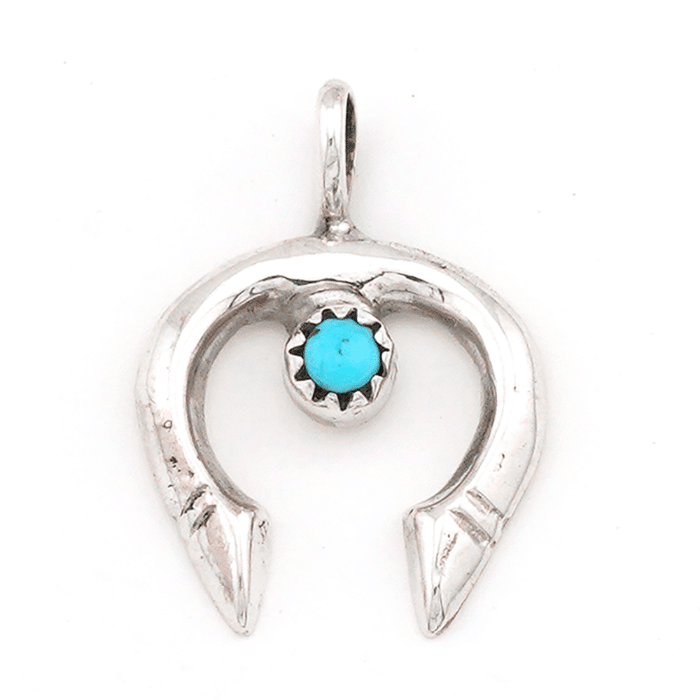 Small Naja Cast Turquoise Pendant