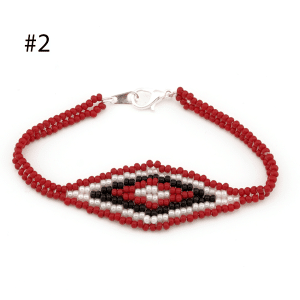 Diamond Center Beaded Bracelet