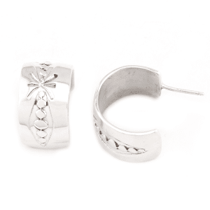 Stamped Hoop Earrings