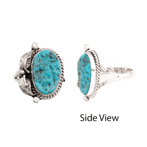 Turquoise Leaf Ring
