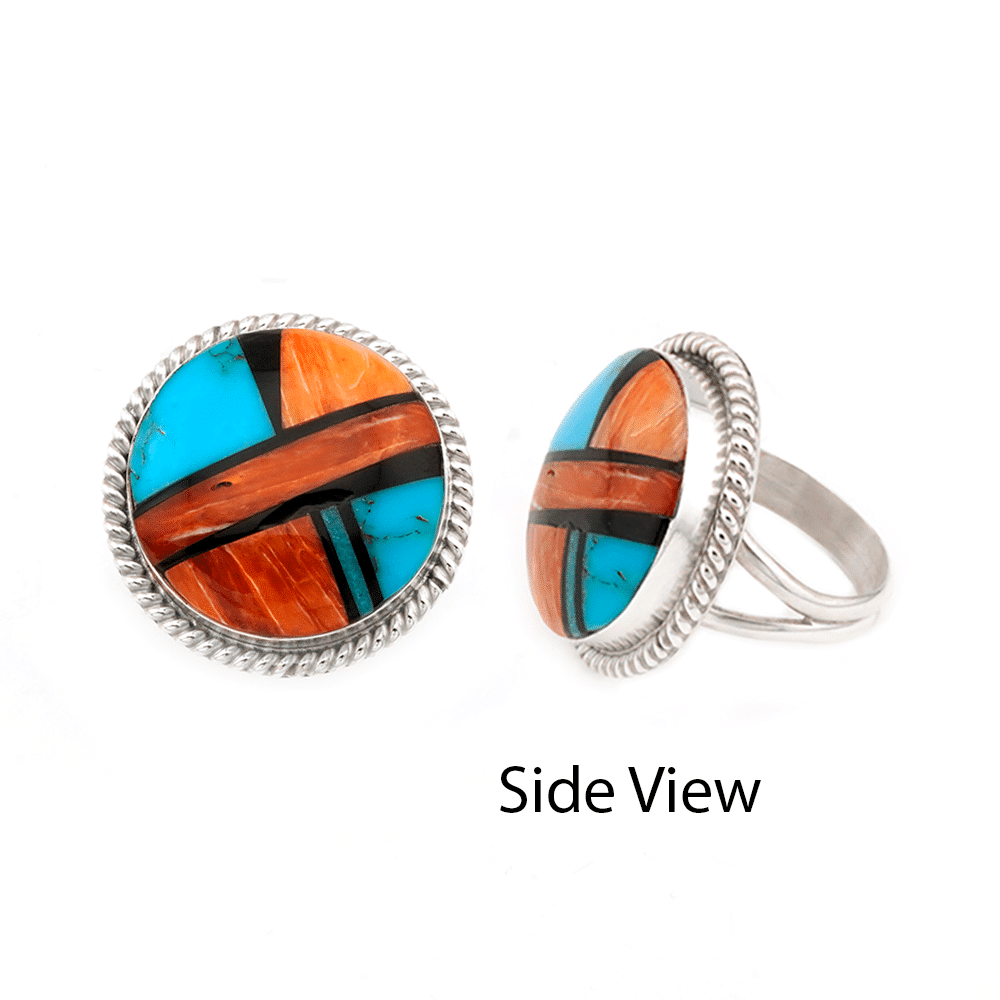 Inlay Multi Colored Ring - Image 2