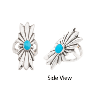 Turquoise Cast Ladies Ring
