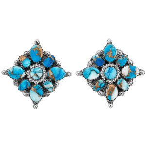 Compressed Daliah Cluster Post Earring