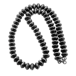 20" Silver Bead Navajo Pearl Necklace