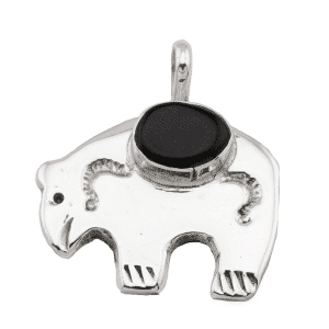 Cast Bear with Turquoise Pendant