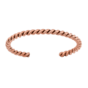 Copper Round Wire Twist Bracelet