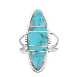 Inlay Marquis Turquoise Ring