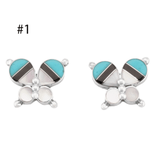 Zuni Butterfly Post Earrings