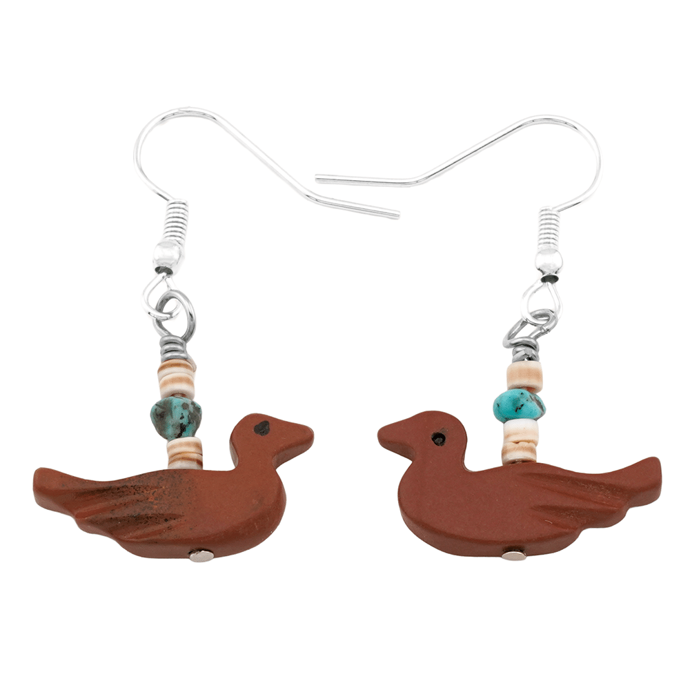 Carved Fetish Animal Earrings