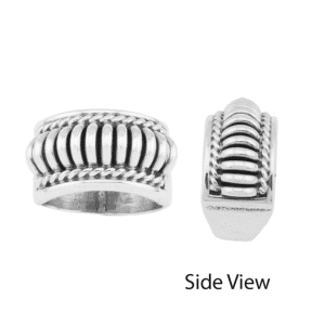 All Silver Ribcage Ladies Ring