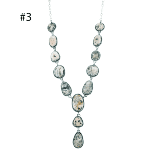 White Buffalo Lariat Necklace