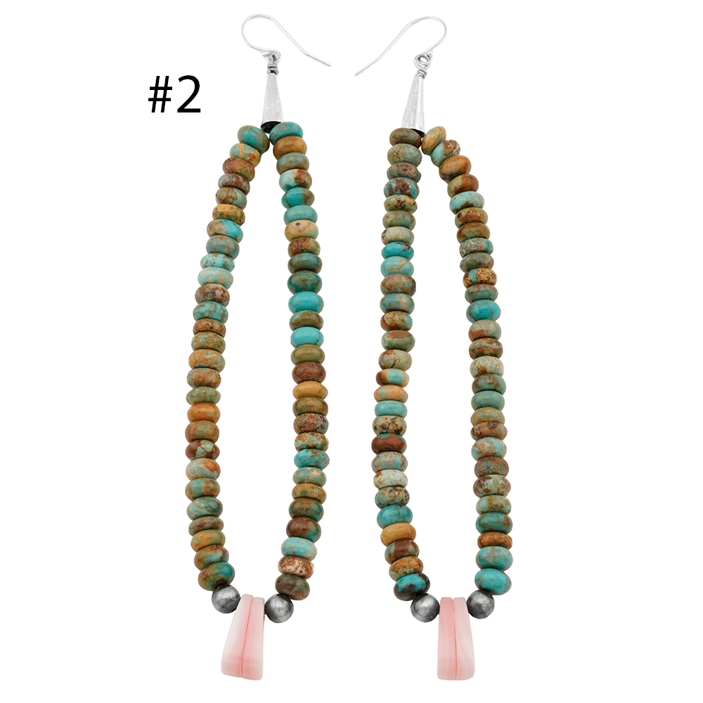 Assorted Turquoise Strung Earrings - Image 2