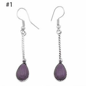 Charoite Dangle Earrings