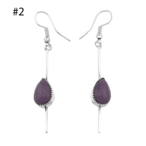 Charoite Dangle Earrings