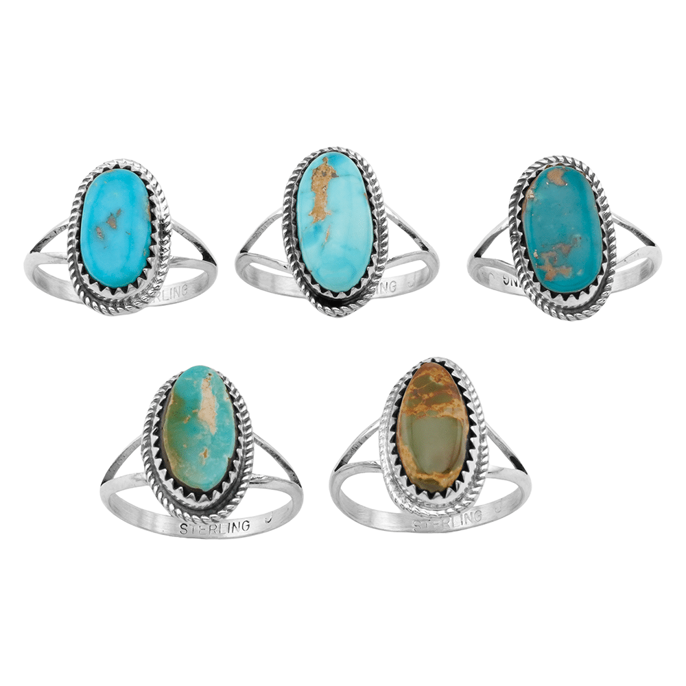 Assorted Turquoise Women's Rings