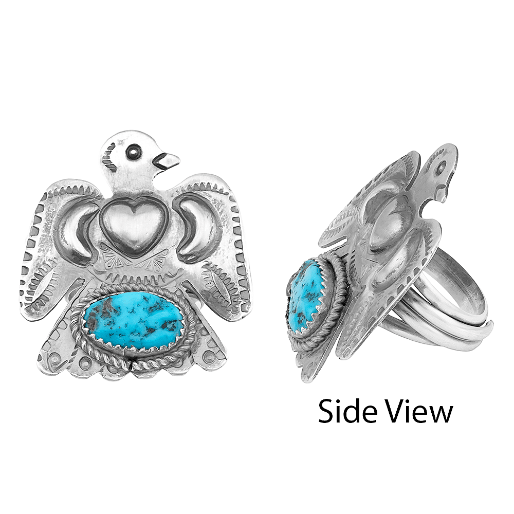Turquoise Thunderbird Ring